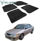 Fits 98-02 Toyota Corolla Auto Floor Mats Car Front Rear Nylon Carpet Black 4PCS