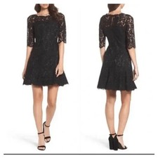 Eliza J navy lace dress size 4p