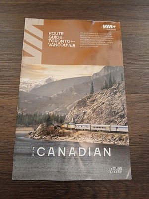 SELTENE VIA RAIL DER KANADISCHE ZUG ROUTENFÜHRER KARTE GEBRAUCHT UM 2025