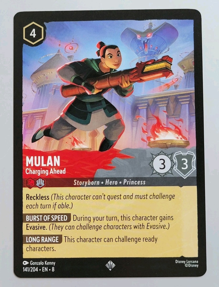 Disney Lorcana TCG - Reign of Jafar: Mulan (141/204) - Super Rare - Near  Mint
