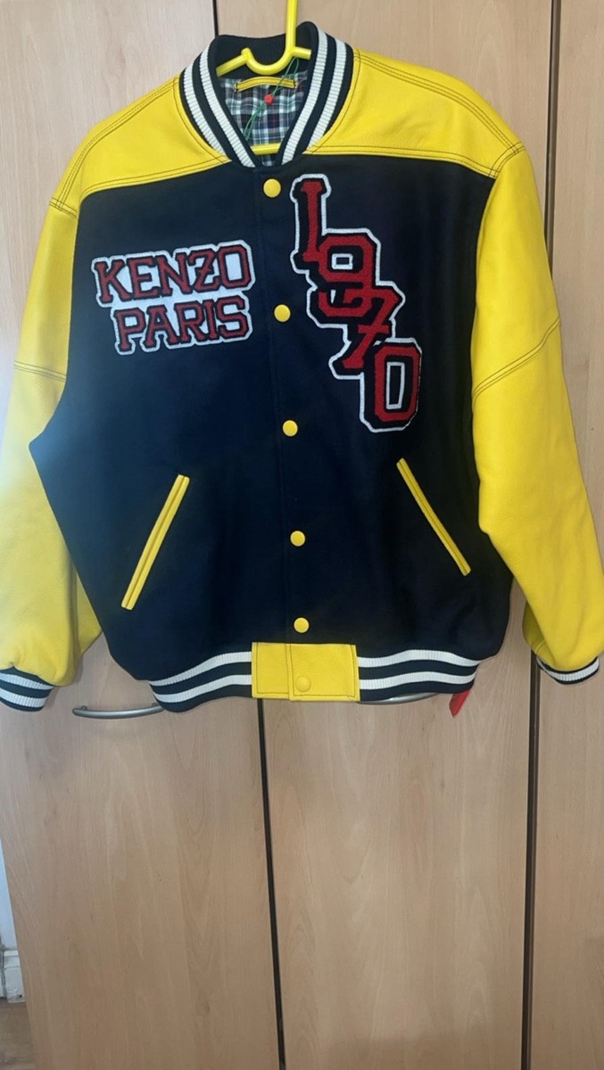 Leather Jacket Varsity Jacket Kenzo Kenzo Tiger Varsity Jacket