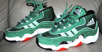 ADIDAS CRAZY 8, 98 SAMPLE , GREEN, SIZE 8 US, 7.5 UK, 41 1/3 EUR NEW WITHOUT BOX