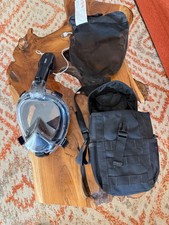 ORSEN Full Face Snorkel Mask Adult SGS Certified Anti-Fog Black