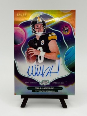 Will Howard RC 2026 Topps Chrome Cosmic First Flight Refractor Auto /99