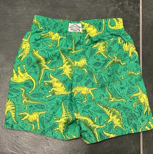 Gap Boys Green Dinosaur Print swim trunks size 5 - Picture 2 of 6
