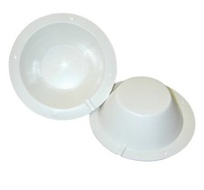 Poly-Planar 8-1/2" Marine White Speaker Back Cover SBC-2 Sold Individually 