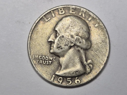 1956 D Washington Silver Quarter VF - Very Fine Circulated / Ungraded