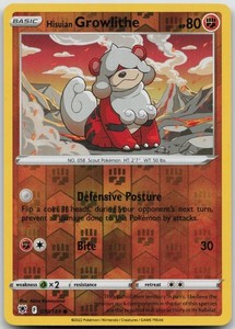 Hisuian Growlithe 070/189 Astral Radiance Reverse Holo