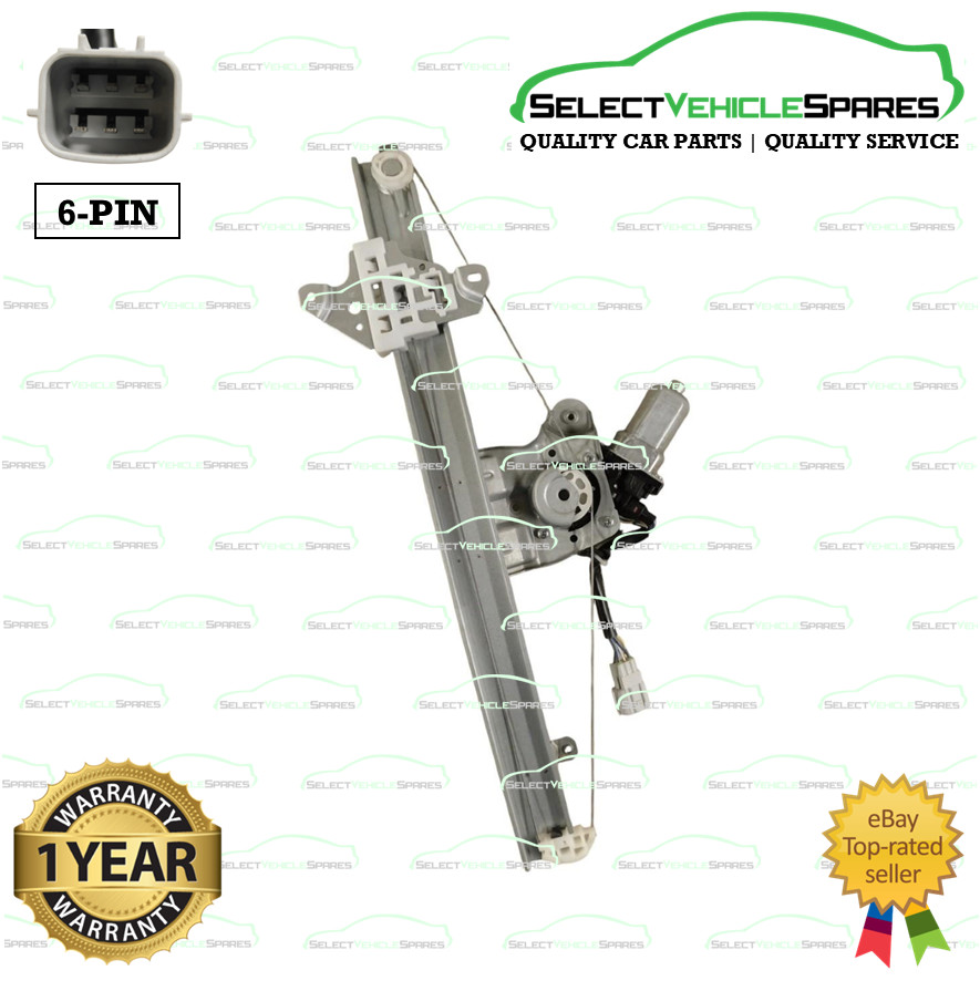 NEW NISSAN LEAF MK2 RIGHT FRONT WINDOW REGULATOR & MOTOR 2018-2025 (RHD/6-PIN)