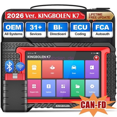 KINGBOLEN K7 BT OBD2-Scanner Bidirektionaler Vollständiges Systemdiagnosetool DE