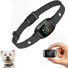 3in1 Anti Bell Hundehalsband Erziehungshalsband mit Ton und Vibration Halsband
