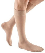 Medi Plus Alf Highs per polpacci, fascia superiore, CT, 20-30 mmHg (taglia: V) beige