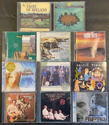 (11) CD LOT IRISH/CELTIC- CLANCY BROS. VAN MORRISON & CHIEFTAINS-CELTIC WOMEN