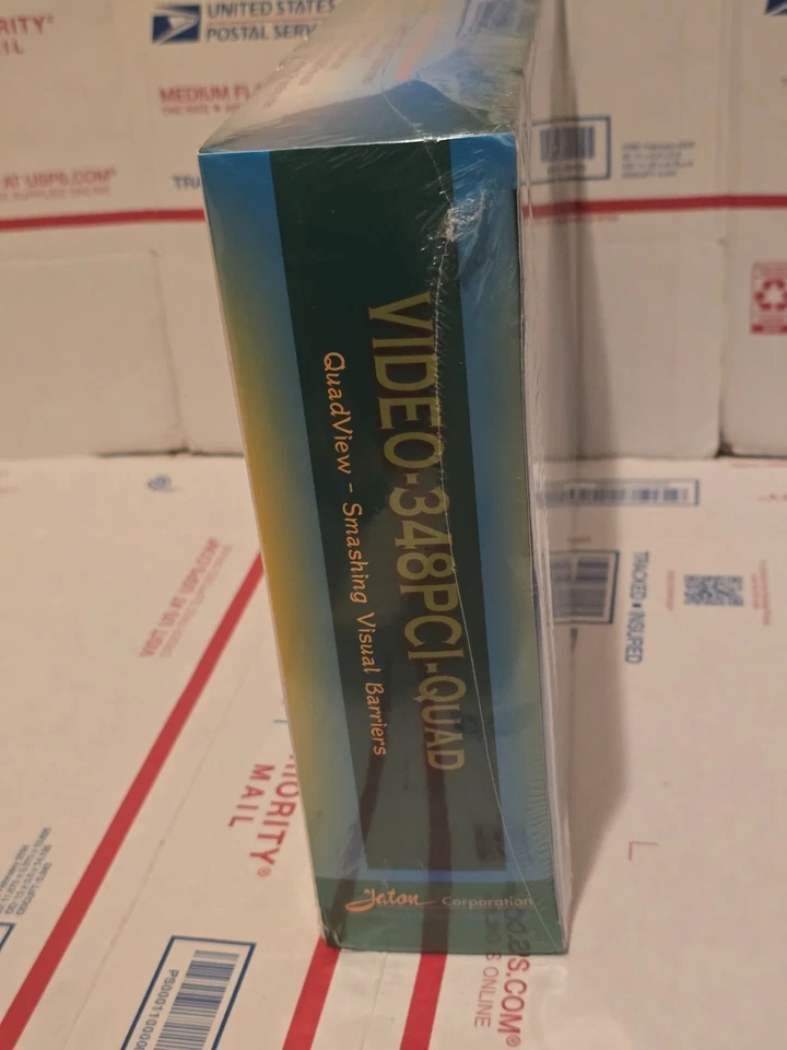 Jaton VIDEO-348PCI-Quad GeForce 6200 PCI 1GB 4×VGA QuadView GPU NEW Sealed - Image 4 of 4