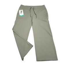 Mondetta Womens Moisture Wicking Drawstring Capri Pants Pockets X-Large Sz Green