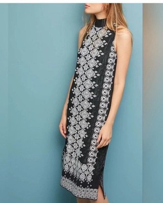Vanessa Virginia Anthropologie mock neck sweater DRESS size large