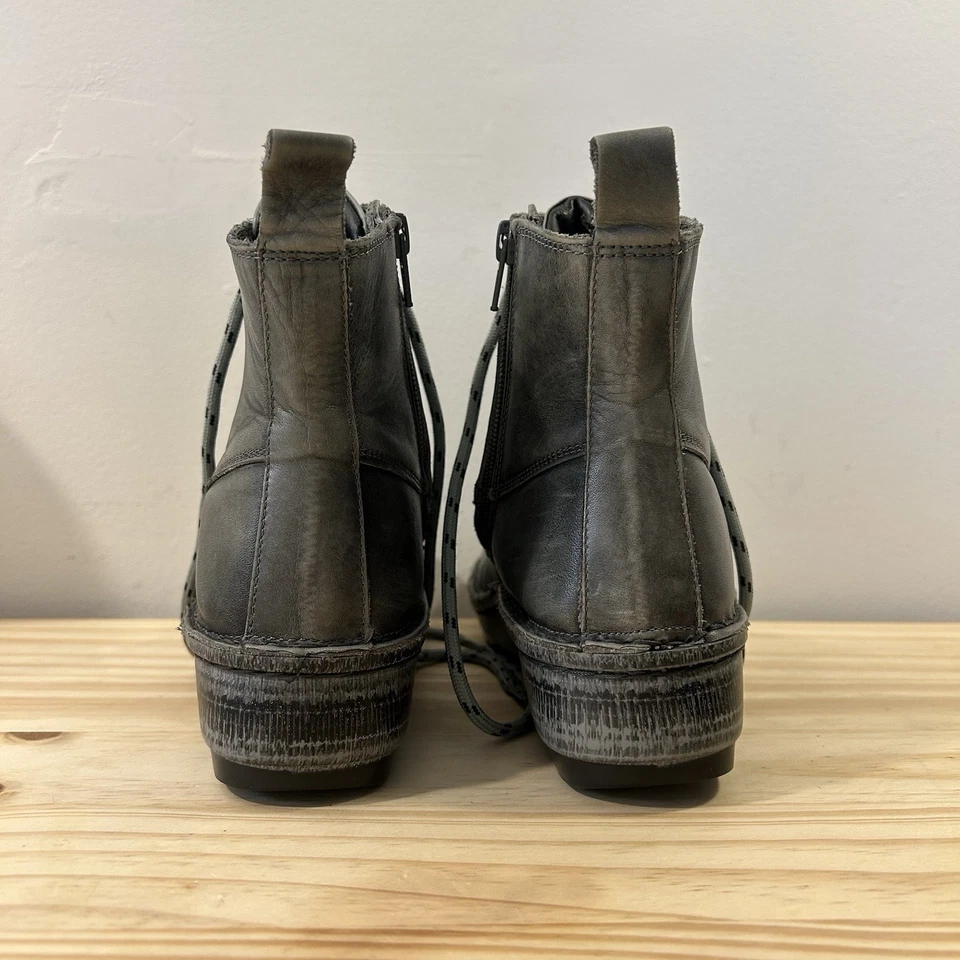 Botas grises de cuero Naot para mujer US 6 EU 37 Fairycore Cottagecore Grunge Foto 3 de 4