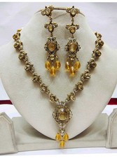 set gioielli vittoriani con C Z e perline look antico collezioni da donna