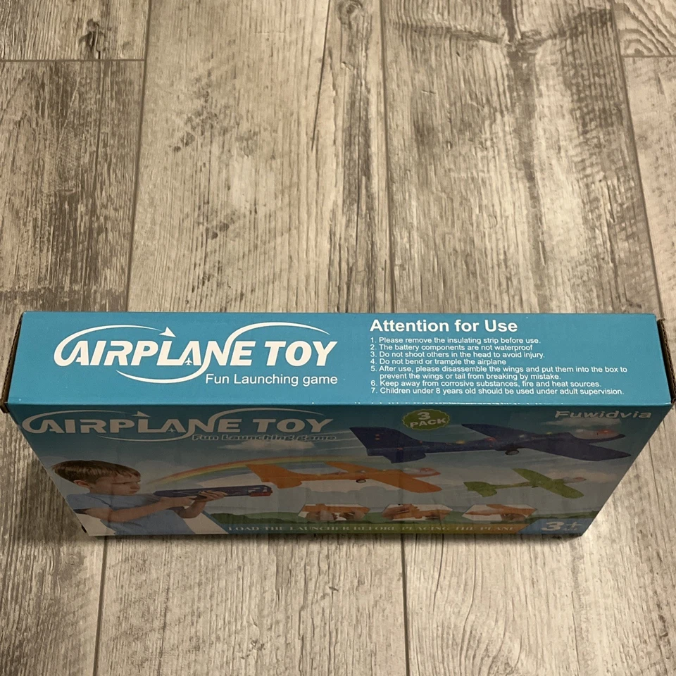 Fuwidvia 3 Pack Airplane Launcher Toys, LED Foam Glider Planes with 2 Flight - Image 3 of 4