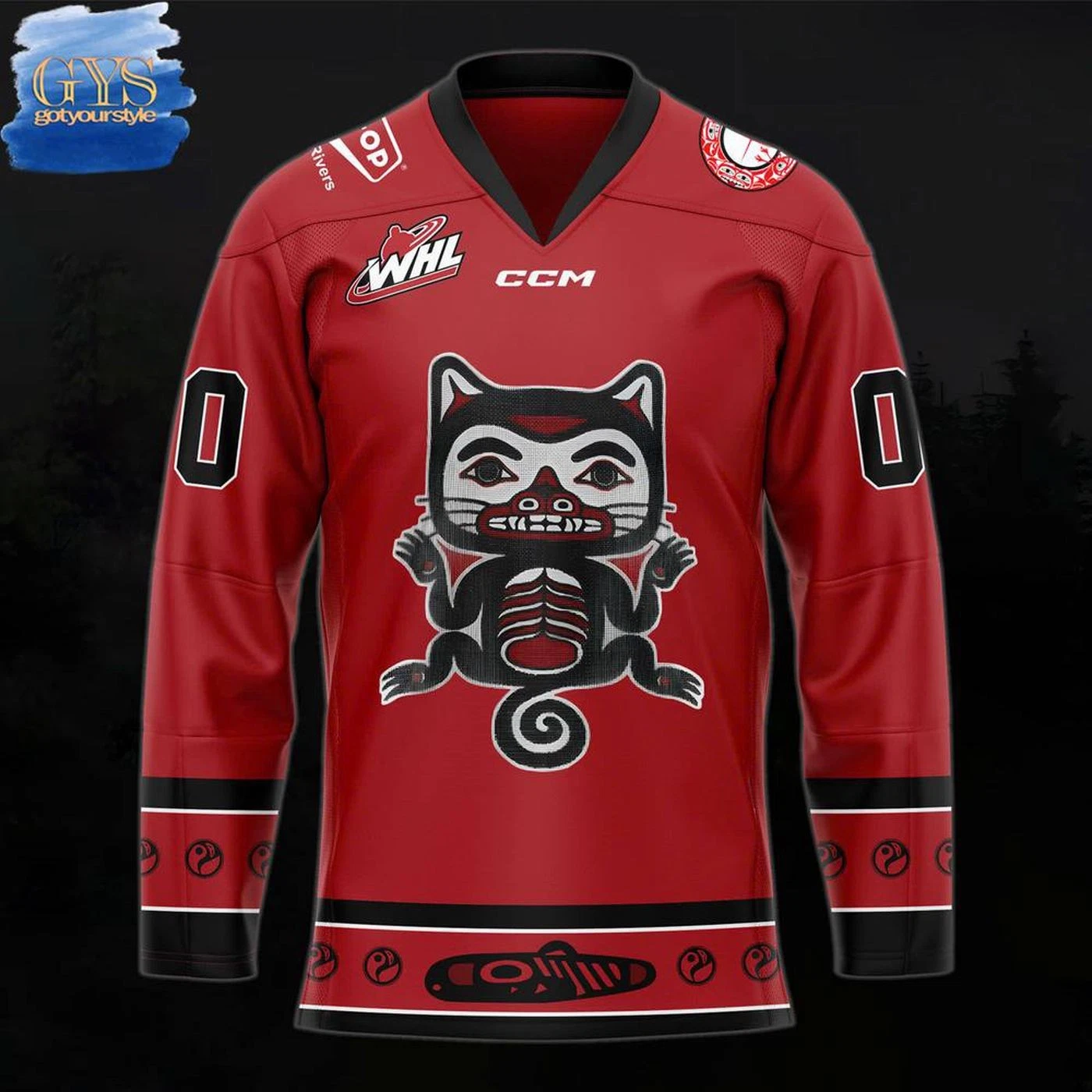 Personalized Prince George Cougars 2025 Indigenous Weekend Hockey Shirt Men's