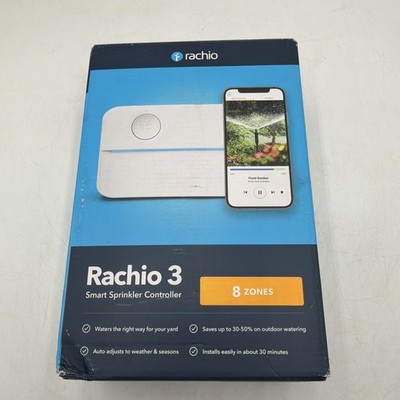 Rachio 3 8-Zone Smart Sprinkler Controller 8ZULW-C For Parts Red Light
