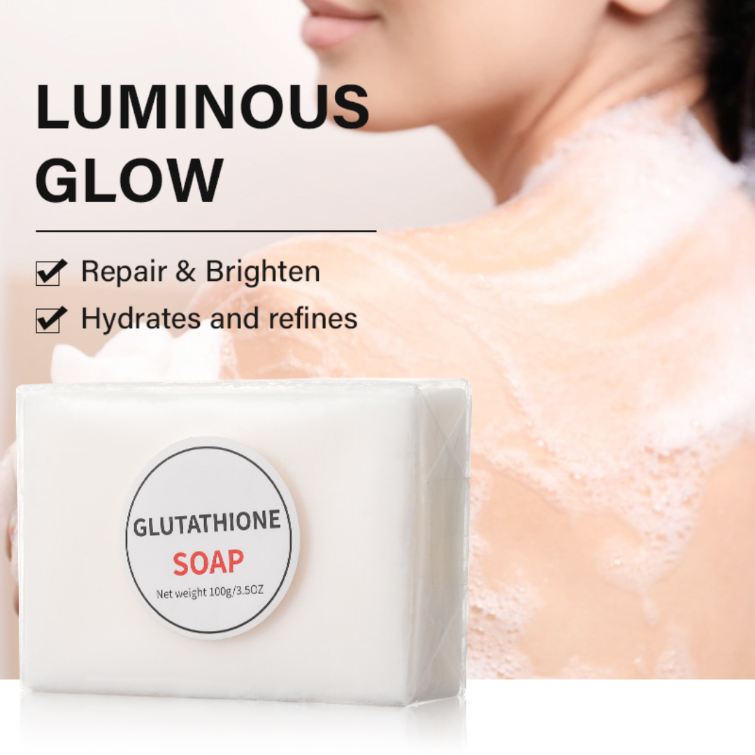 Pack of 5] Pure GLUTATHIONE SOAP Skin Whitening Bleaching Facial Soap Bar  100g