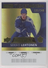 2021 Credentials 2020-21 Debut Ticket Access Yellow /249 Mikko Lehtonen #55 0x1