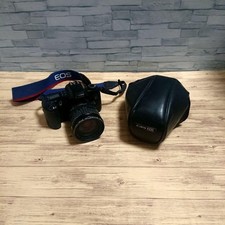 Canon EOS SLR Camera Set with Leather Cover, Strap, Used, Rare Japan