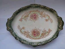 Vintage viktorianische antike ovale Servierplatte George Thomas Mountford England sehr guter Zustand