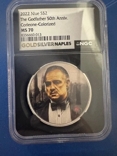 2022 Niue S$2 the Godfather 50th Anniversary Coin NGC MS70 Silver 1oz