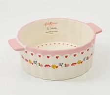 CATH KIDSTON 18cm White & Pink Pie Dish  Pie dish H: 18cm. W: 28cm. D: 7cm
