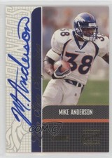2001 Stadium Club Lone Star Signatures Mike Anderson #LS-MA Auto 2u3