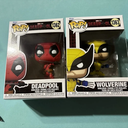 Funko Pop! Marvel Deadpool and Wolverine - SET of #1362 #1363 - New