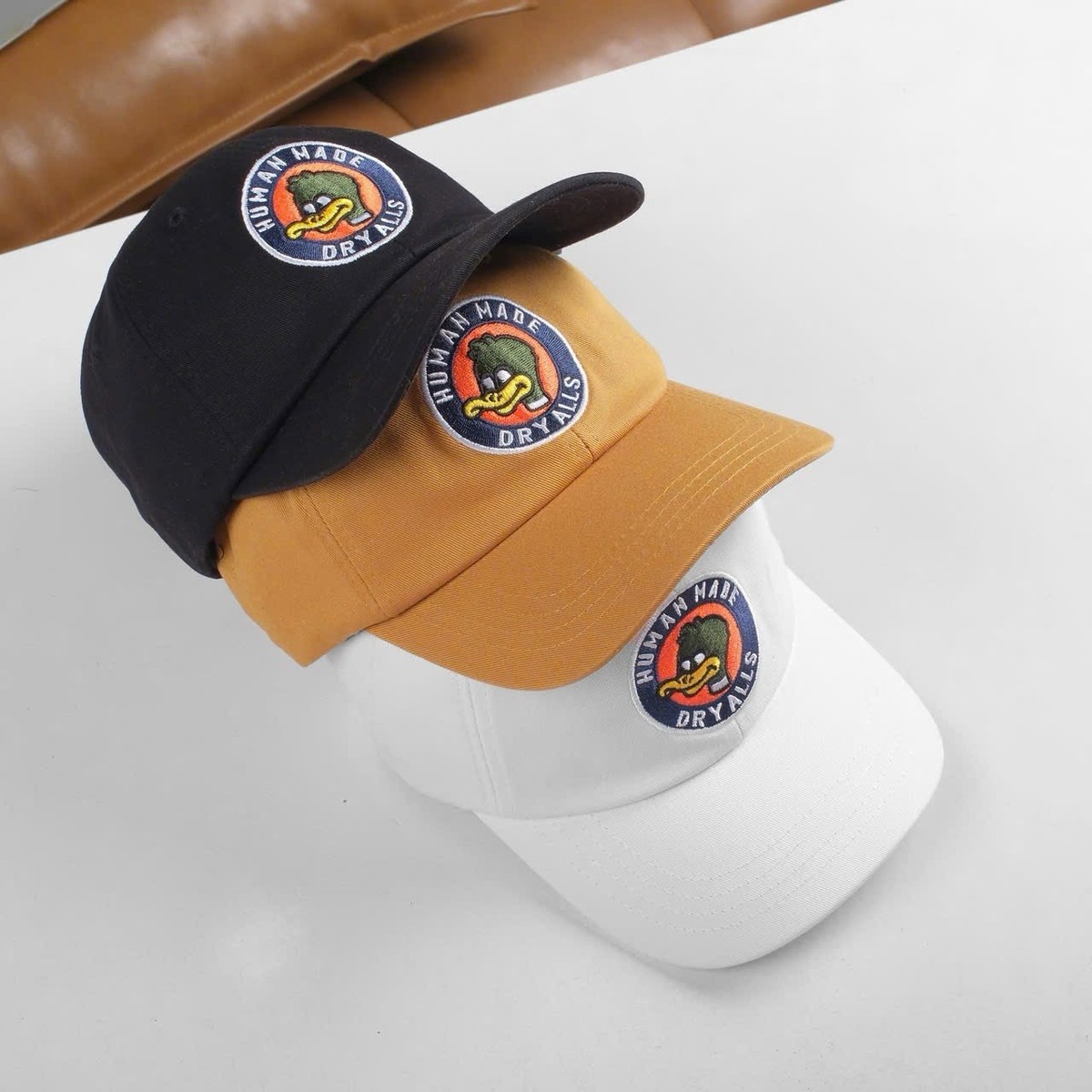 Human Made Dry Alls Duck 6 Panel Twill Cap Streetwear, Black (100