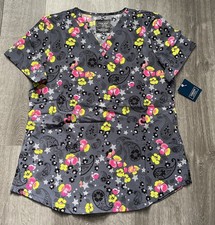 NWT Women  s Small Floral Paisley Cherokee Scrub Top