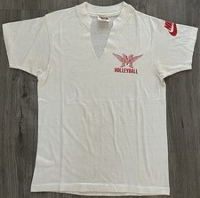 True Vintage 70s/80s Nike USA Volleyball White Tee T-Shirt Made In USA