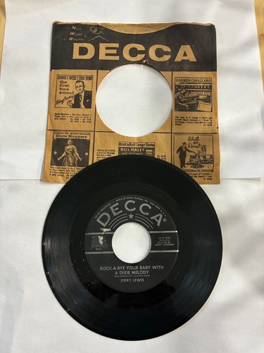 Jerry Lewis - Rock-A-Bye Your Baby / Come Rain or Come Shine  1956 VG - Foto 2 di 2