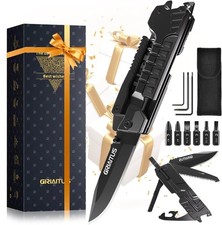 Camping Taschenmesser (17-in-1) Multitool Zubehör, Outdoor, Edelstahl, schwarz Camping Taschenmesser (17-in-1) Multitool Zubehör, Outdoor, Edelstahl, schwarz