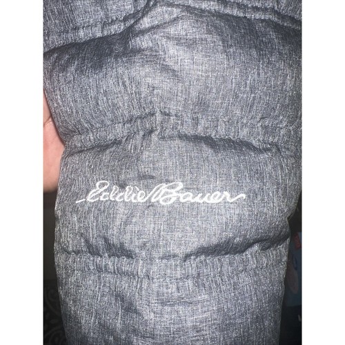 Eddie Bauer Parka Jacket Puffer Coat GrayWomen's Size XL Zip Fur Hood Down Fill - Picture 4 of 12