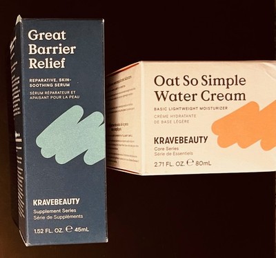 KRAVE BEAUTY Lot 2x Great Barrier Relief & Oat So Simple New*Sealed*Unexpired