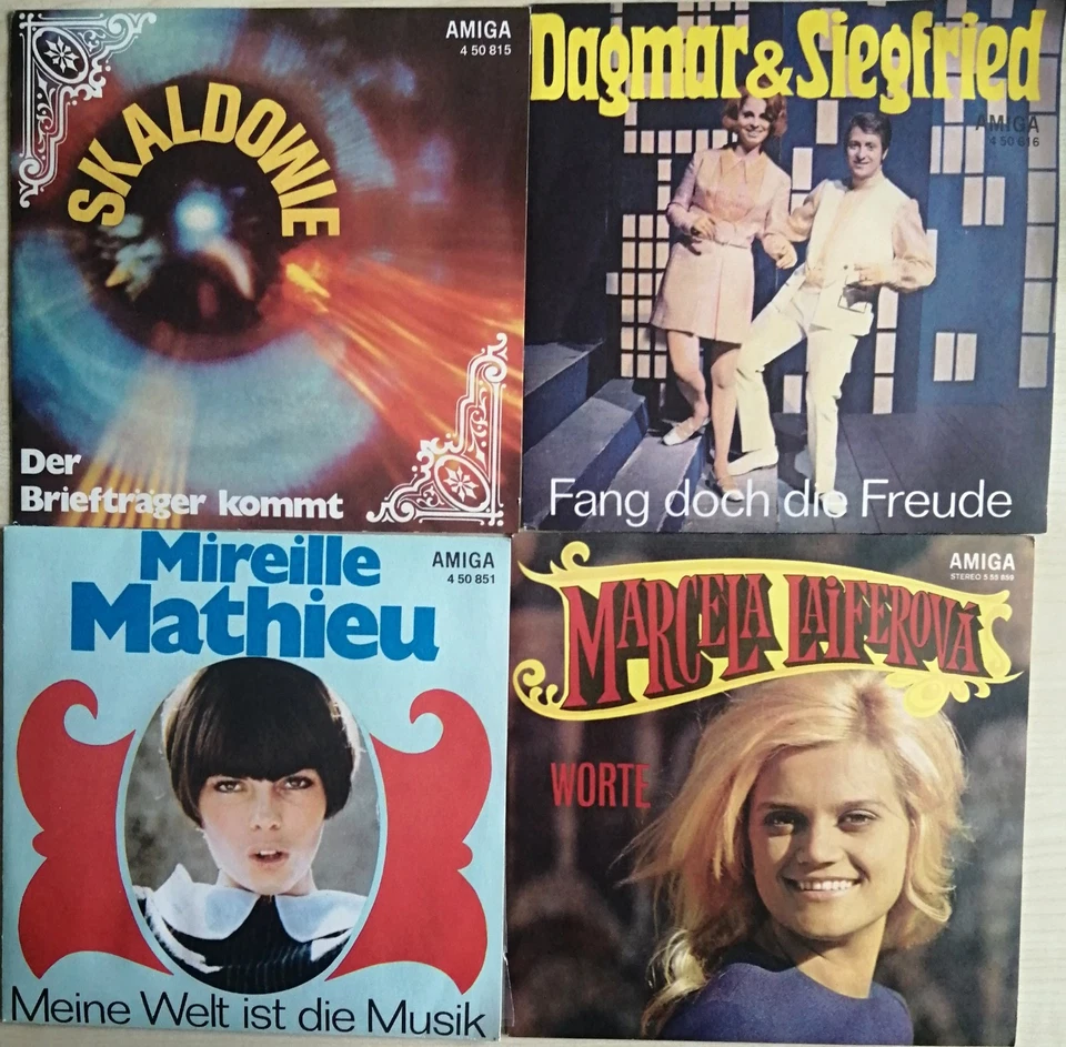 20 rare DDR VEB Amiga Jukebox Vinyl Singles 1970 bis 74 Schlager Ostalgie Pop - Bild 3 von 4