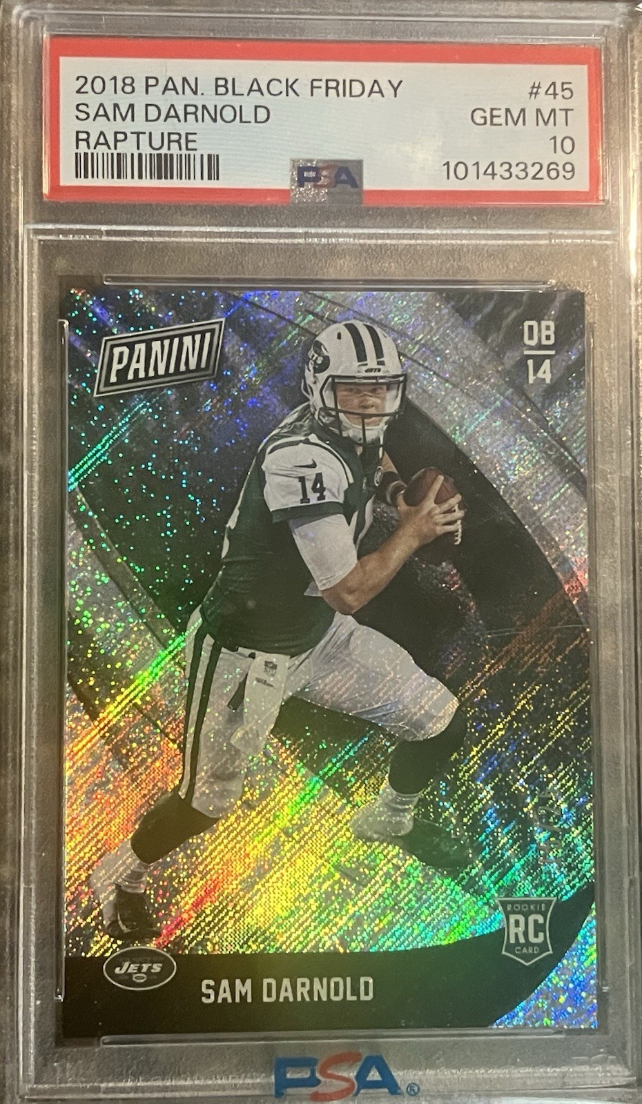 Sam Darnold Panini Black Friday #45 Rapture