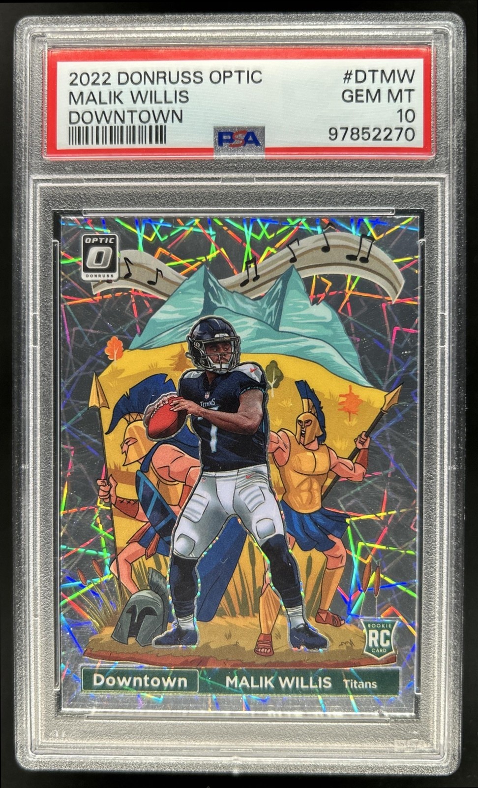 Malik Willis Panini Donruss Optic Downtown #DTMW Base
