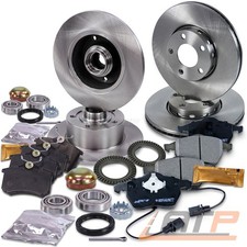 4xSCHEIBE+BREMSKLÖTZE VORNE+HINTEN+RADLAGER HINTEN FÜR AUDI A4 B5 8D 1.8-2.8 