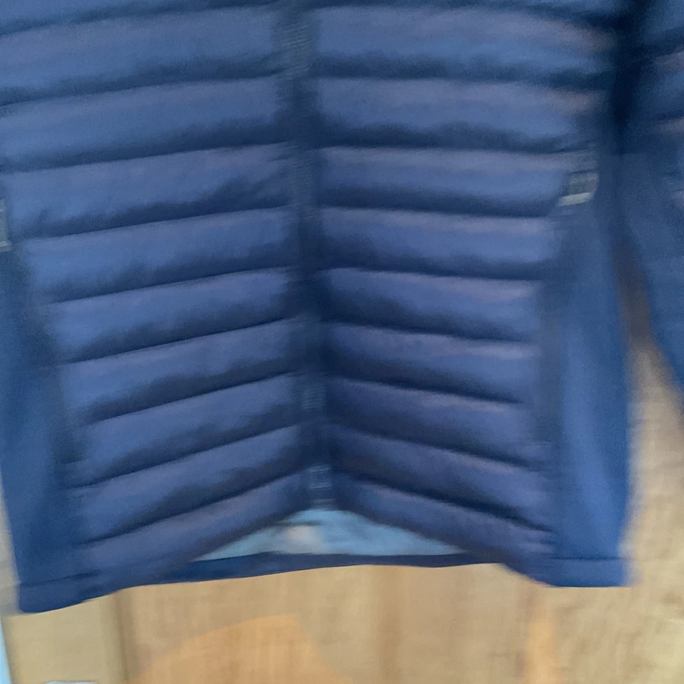 Mens RAB Cirrus Flex Hooded Jacket - Size Medium - Navy Blue - Good Condition - Image 3 of 4