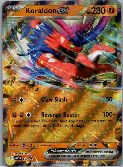 Koraidon ex 197 Holo Promo Scarlet & Violet Promo Pokemon Near Mint