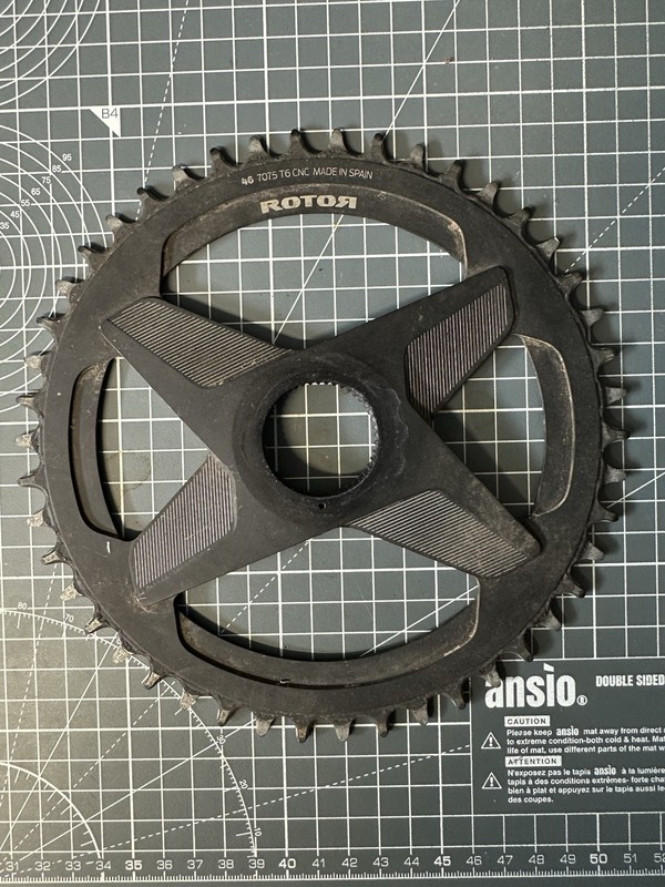 Rotor ALDHU/VEGAST Direct Mount 46t Chainring 1x Narrow Wide