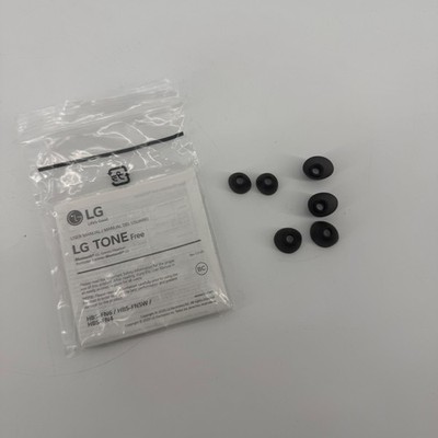 LG TONE Free Replacement Ear Gels and Manual HBS-FN6 HBS-FN5W HBS-FN4 Black 6pc