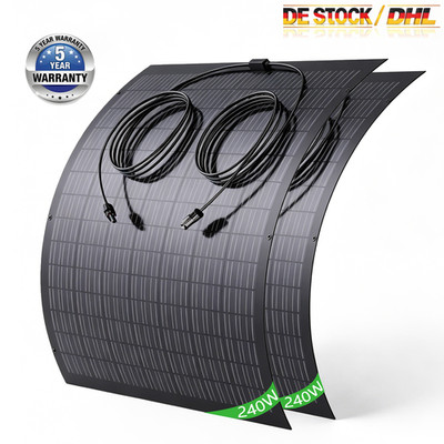 480W 960W Flexibel Solarmodul Solarpanel Mono für Camper Wohnmobil Balkon Yacht