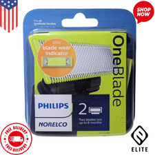 Philips Norelco OneBlade Shaving Replacement Blades 2 Razor QP220/80